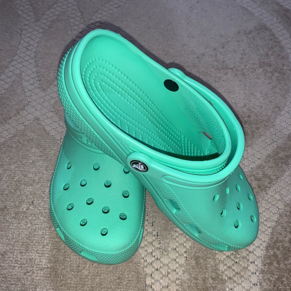 Mint Colored Crocs - image 2